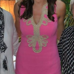 Pink and Gold Lilly Pulitzer Dress